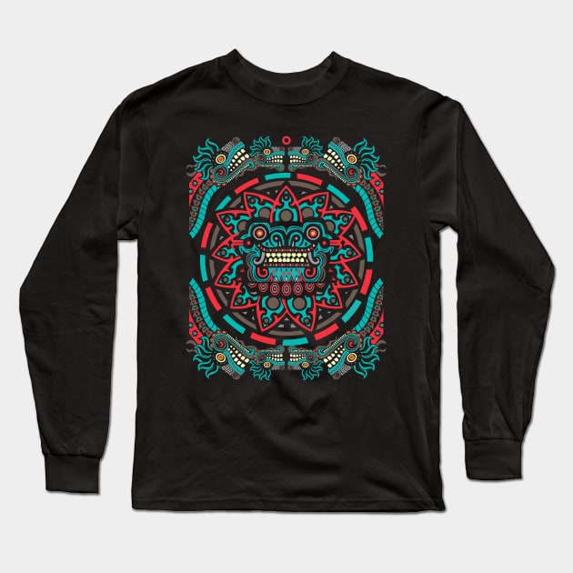 quetzalcoatl Long Sleeve T-Shirt by PaperHead